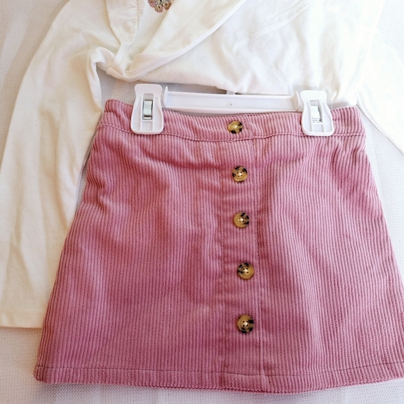 NWT Rachel Zoe brand "Butterfly's, Ballet, and Corduroy"Girls two piece set XS 4 - Picture 5 of 10